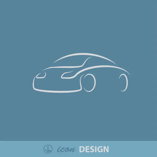 Pictografía del icono del coche — Vector de stock