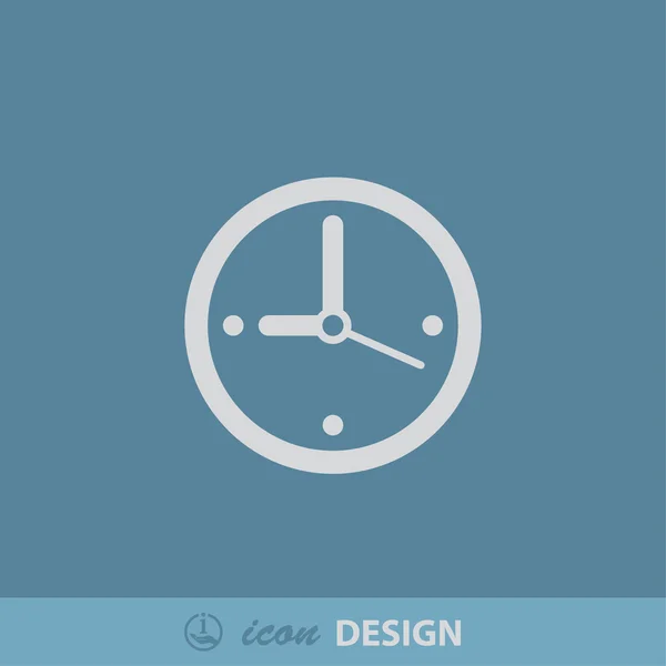 Botón icono de reloj — Vector de stock