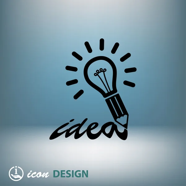 Idea light bulb — Stock Vector