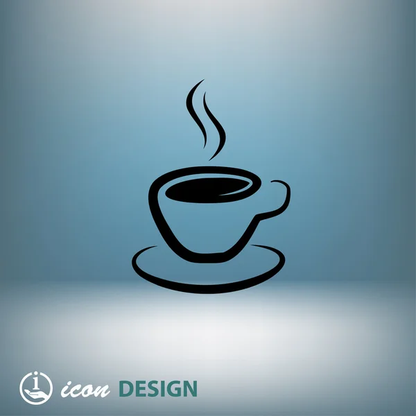 Kaffeetasse mit Dampf — Stockvektor