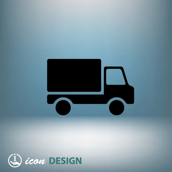 Illustrazione icona camion — Vettoriale Stock