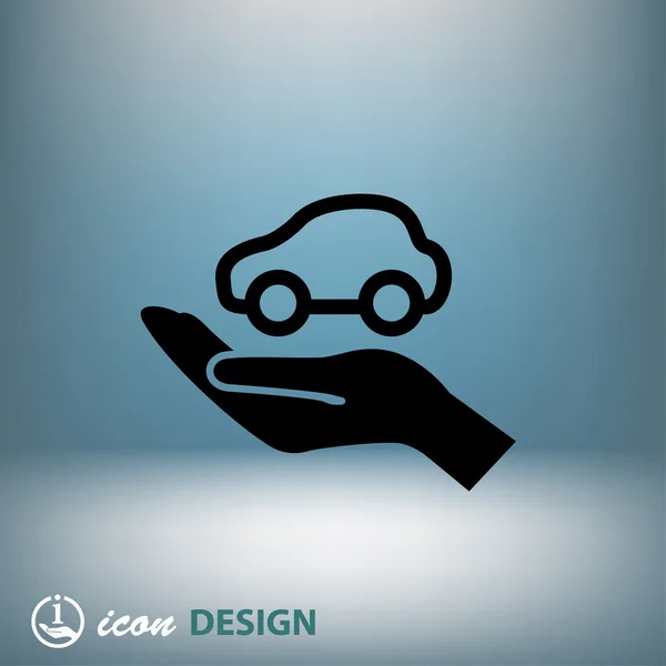Car protection icon — Stock Vector