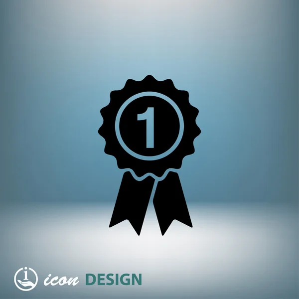 First place award icon — Stock Vector