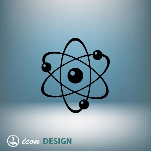 Atom scheme icon — Stock Vector