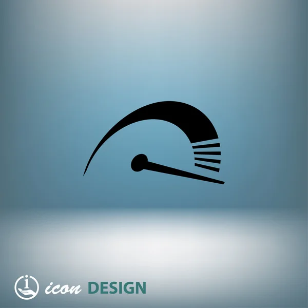 Indicateur de vitesse icône symbole — Image vectorielle