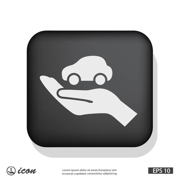 Pictogram van de bescherming van de auto — Stockvector