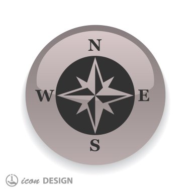 Tasarım için pusula simgesini