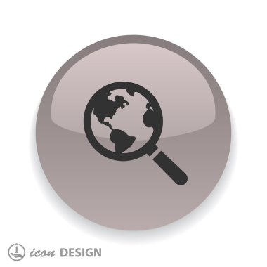 Büyütme cam simgesi 