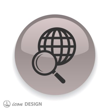 Büyütme cam simgesi 