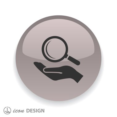 cam kutsal kişilerin resmi el Büyüteç