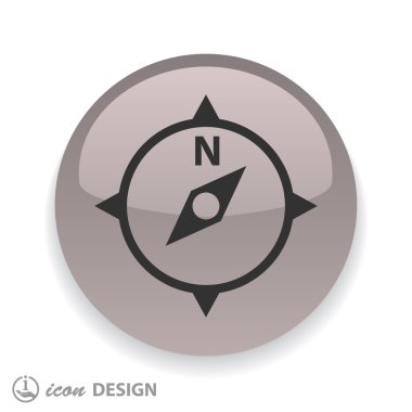 Tasarım için pusula simgesini