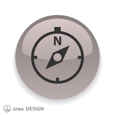 Tasarım için pusula simgesini