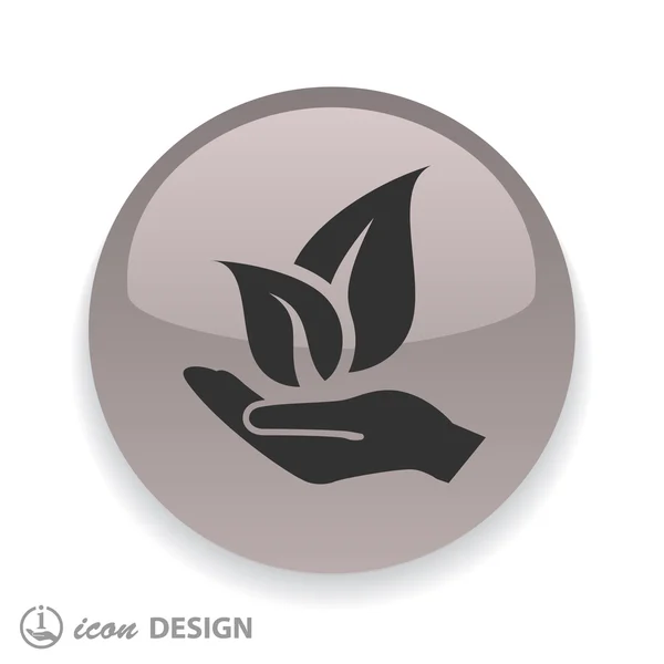 Eco leven pictogram — Stockvector