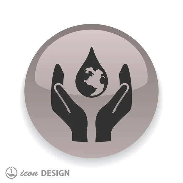 Eco life icon — Stock Vector