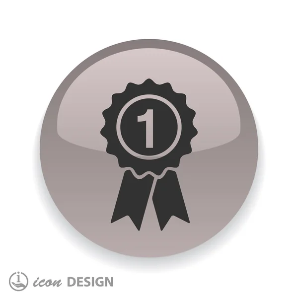 První místo cenu ikona — Stockový vektor