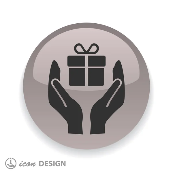 Gift box in hands — Stock Vector