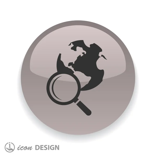 Magnifying glass icon — Stock Vector