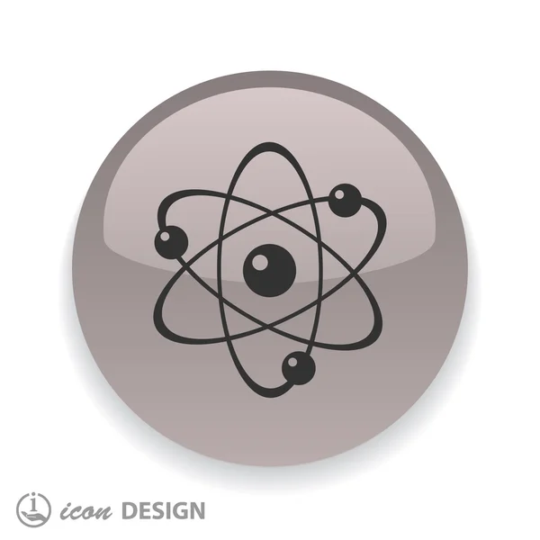 Atom scheme icon — Stock Vector