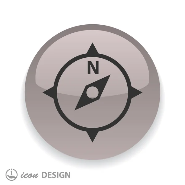 Compass icon for design — Stock Vector