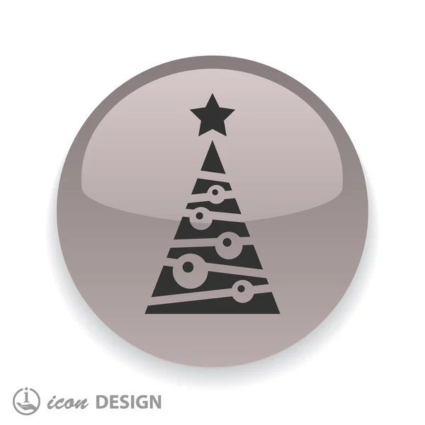 クリスマス ツリーのアイコン — ストックベクタ