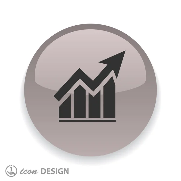 Icono gráfico de negocios — Archivo Imágenes Vectoriales