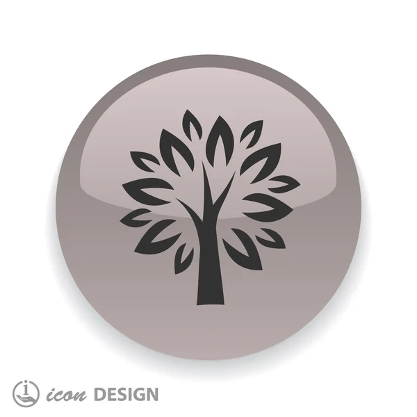 Natural tree icon — Stock Vector