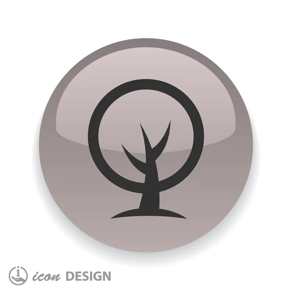 Natural tree icon — Stockvector