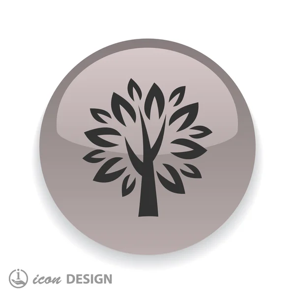 Natural tree icon — Stock Vector