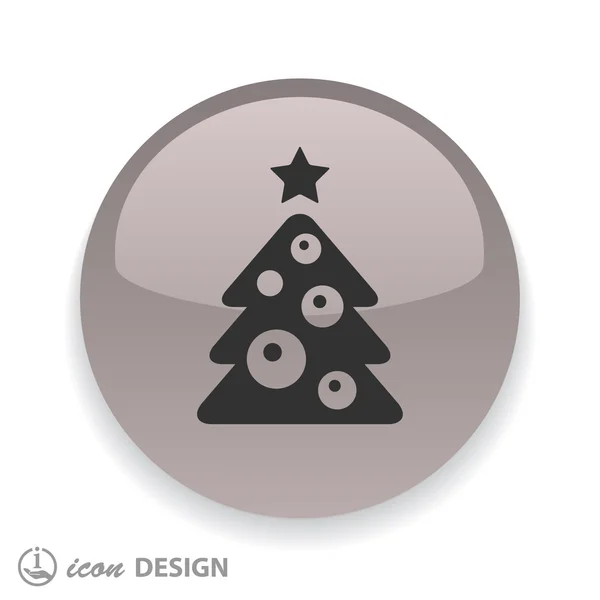 Icône arbre de Noël — Image vectorielle