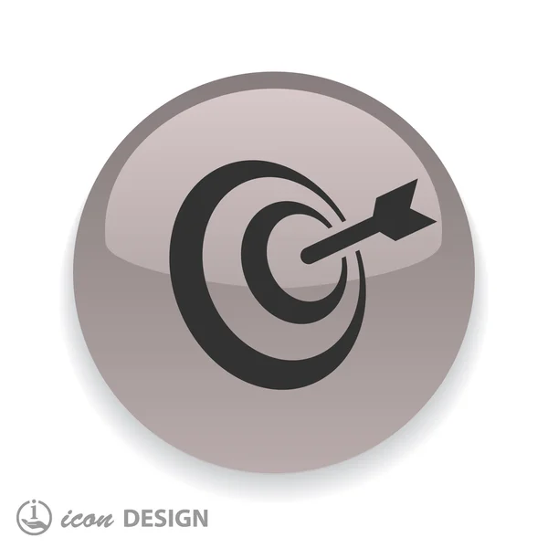 Icono de destino para el diseño . — Vector de stock