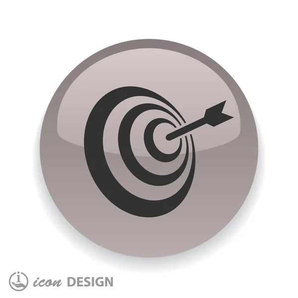 Icona di destinazione per il design . — Vettoriale Stock