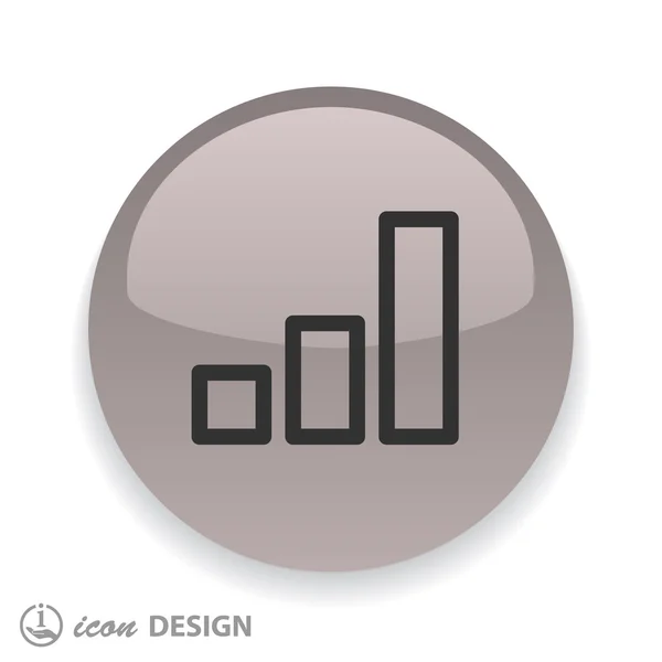 Icono gráfico de negocios — Vector de stock