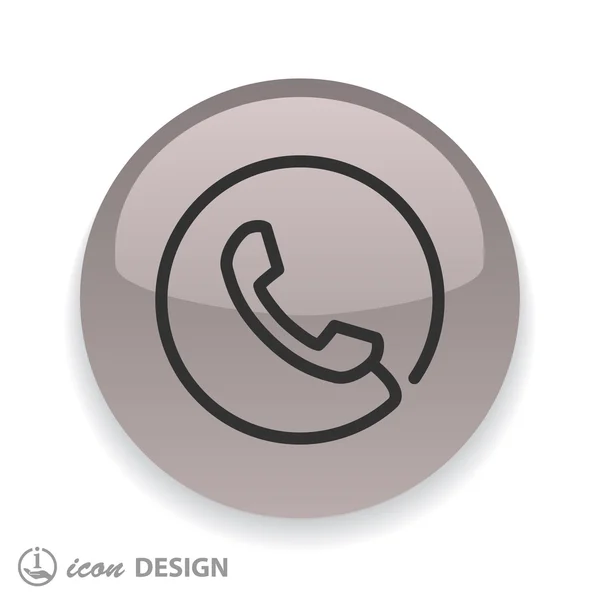 รูปภาพของไอคอนโทรศัพท์ — ภาพเวกเตอร์สต็อก