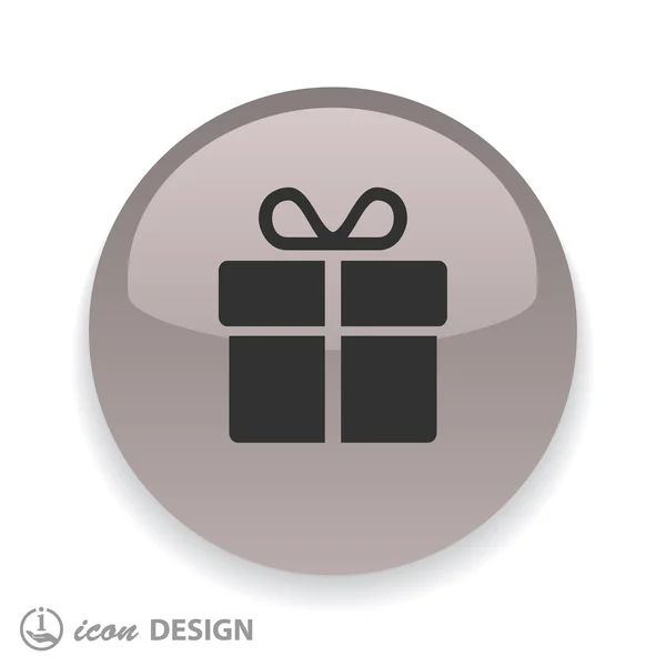 Pictografía de la caja de regalo — Vector de stock