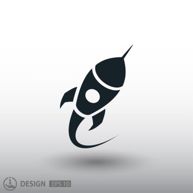 Roket simgesi tasarım için
