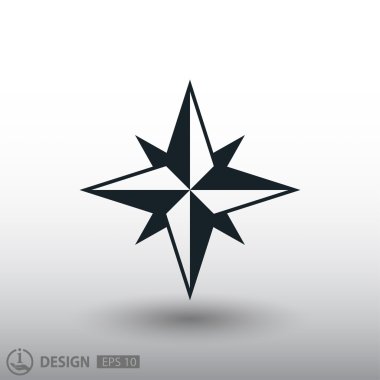 Tasarım için pusula simgesini