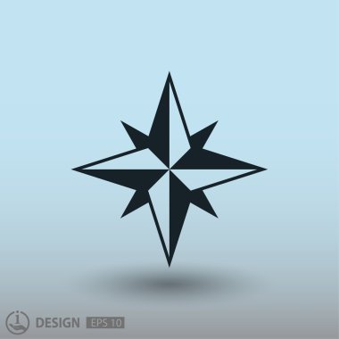 Tasarım için pusula simgesini