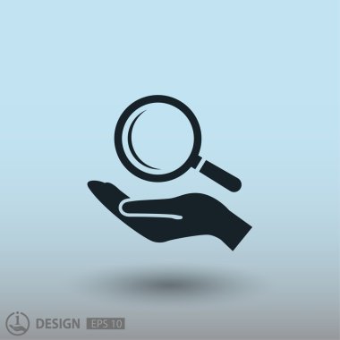 Büyütme cam simgesi