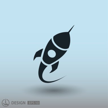 Roket simgesi tasarım için