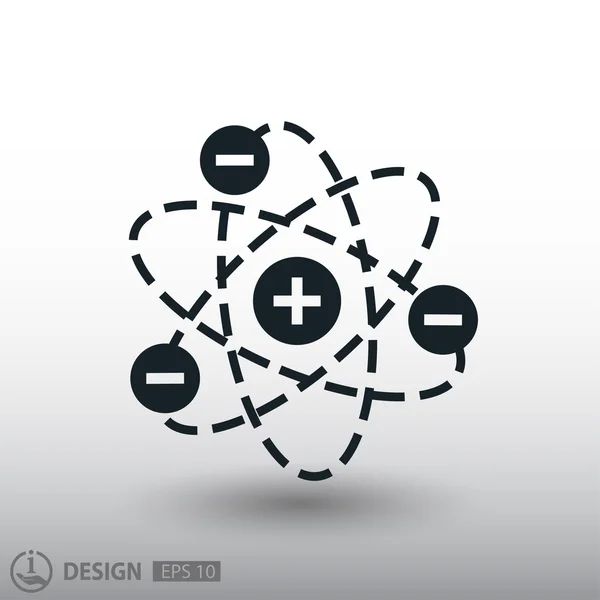 Icona schema atomico — Vettoriale Stock
