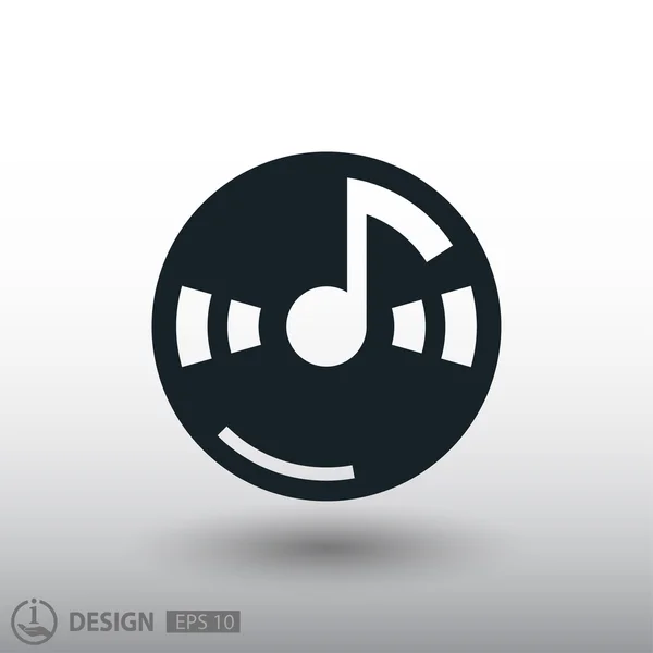 Music note icon — Stock Vector