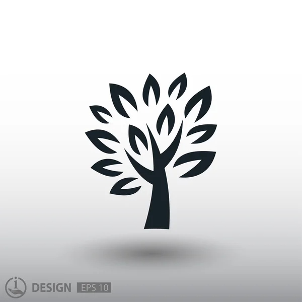 Árvore ícone tronco — Vetor de Stock