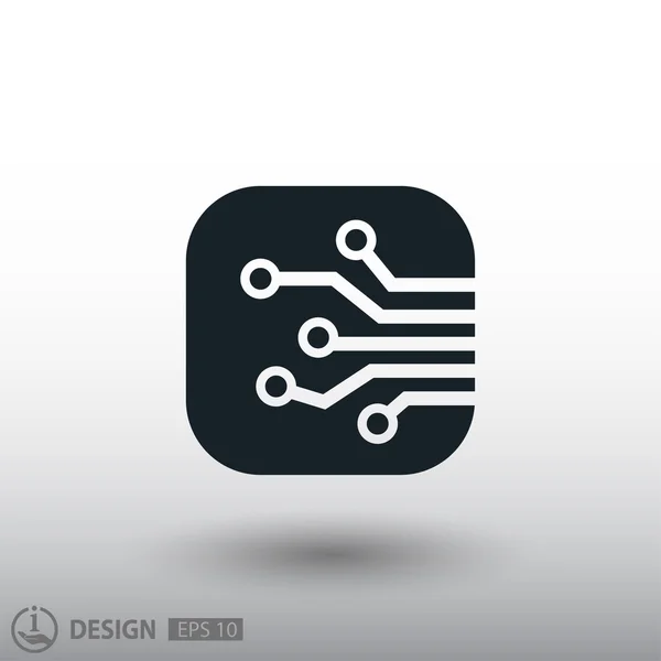 Touche circuit imprimé — Image vectorielle