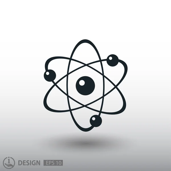 Atom scheme icon — Stock Vector