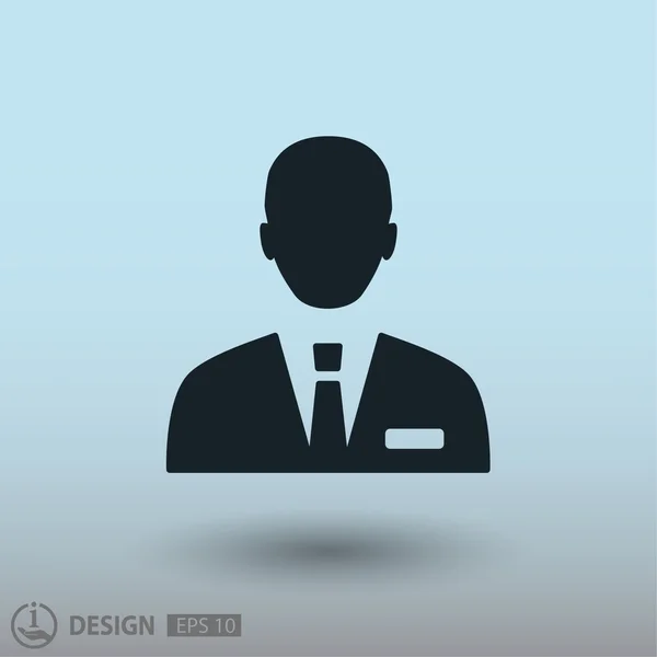 Pictogramme de l'homme d'affaires illustration — Image vectorielle