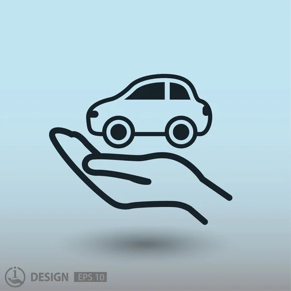 車の絵文字 — ストックベクタ