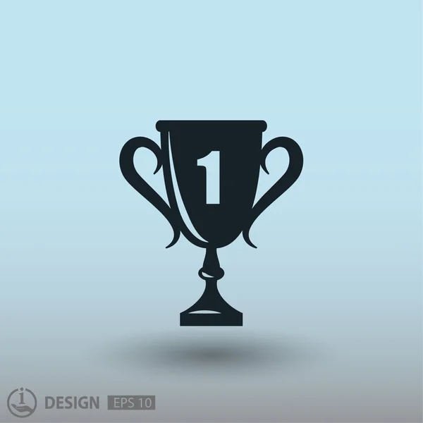 Champion cup icon — Stock Vector