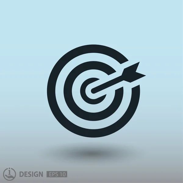 Icono de destino para el diseño . — Vector de stock