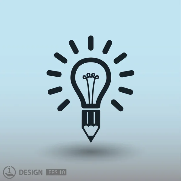 Light bulb icon — Stock Vector