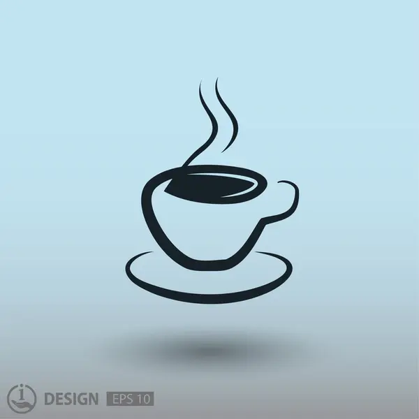 Tasse de café icône — Image vectorielle